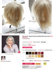 Not as advertised - poorly made wig